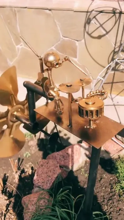🔥Last Day: 50% OFF🔥🥁Handmade Metal Drummer Windmill🎁Buy 2 Free Shipping