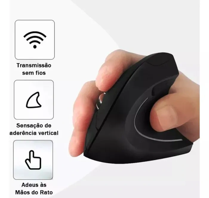 Wireless Ergonomic Vertical Mouse - Work with Comfort and Freedom
