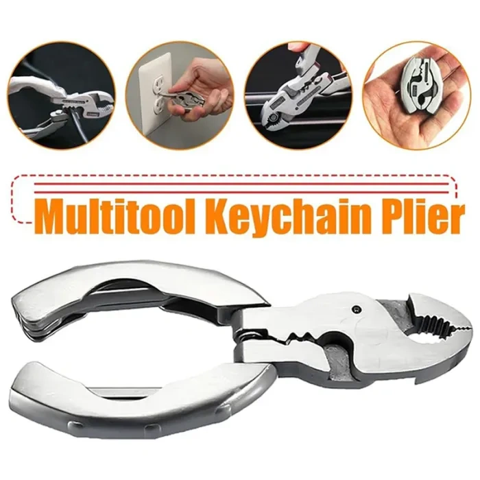 Mini multifunctional tool. 9-in-1 multifunctional pliers screwdriver pocket tool