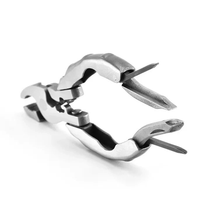 Mini multifunctional tool. 9-in-1 multifunctional pliers screwdriver pocket tool