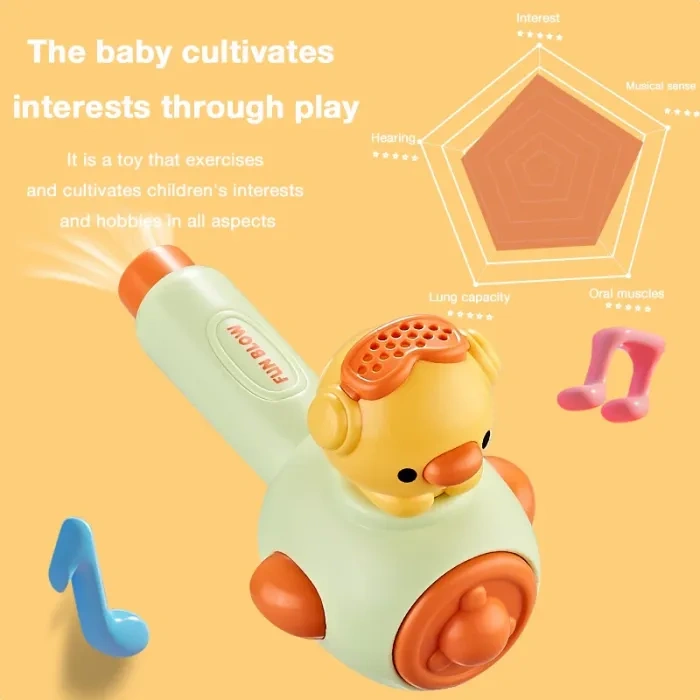 Blow Toy Children's Air Blowing Floating Ball - Lung Exercise, Breath Control Game, Sensory Integration Training Interactive Toy