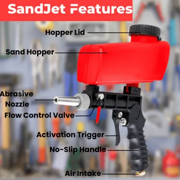 😎 SandJet|Sandblaster for stains and rust( 🔥 NEW SALE 49% OFF)