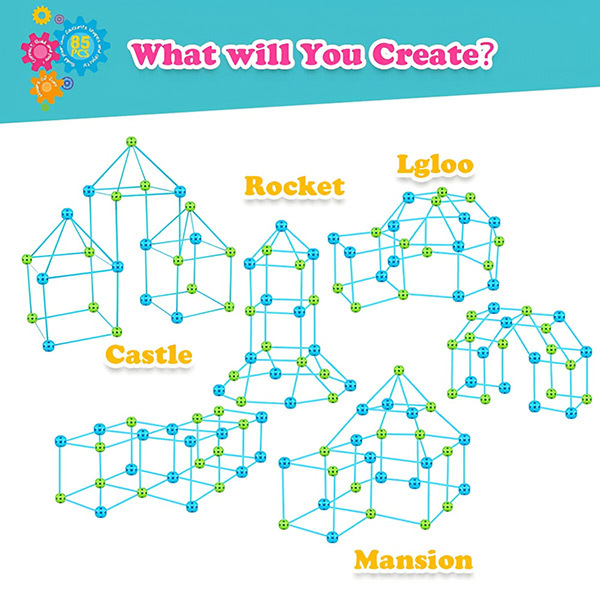 3D MAGIC FORT BUILDING KIT | FORTKID