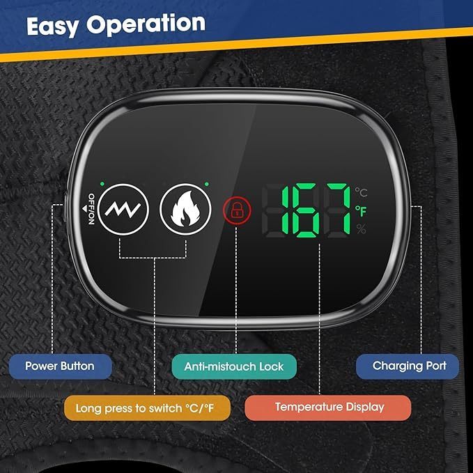 SuperRelief™ Smart Heating Vibrating Shoulder Wrap