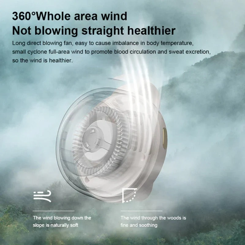 New🎁Hot Sale 50% OFF🔥⏳Small Whirlwind Clip Waist Neck Fan