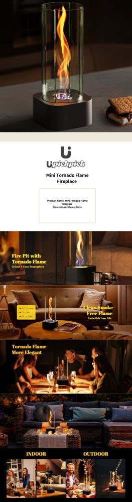 Mini Tornado Flame Fireplace – Luxury Alcohol Burner