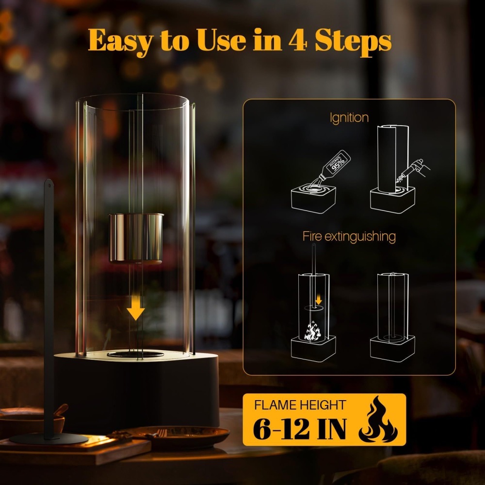 Mini Tornado Flame Fireplace – Luxury Alcohol Burner