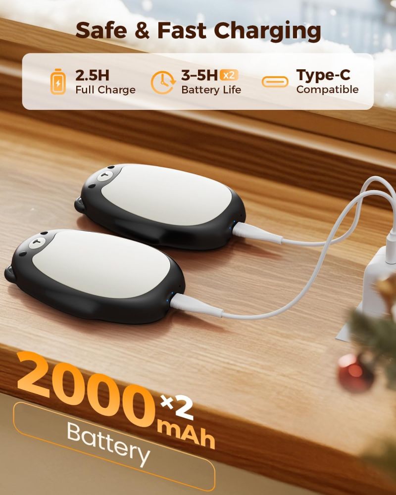 Rechargeable Cute Bear Hand Warmer