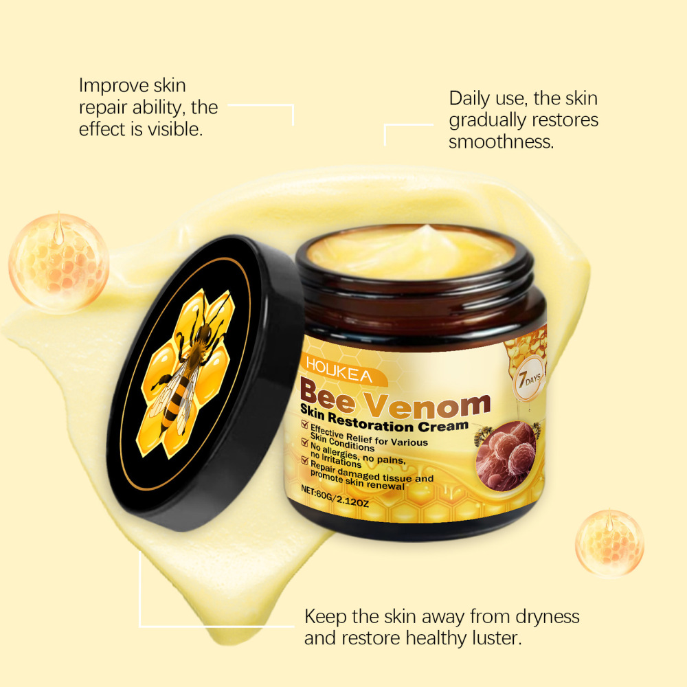 Bee Venom Skin Restoration Cream - Deep Repair, Soothe, Renew, Post-Treatment Care, Cooling Sensation Historical lowest price😁😁😁😁😁