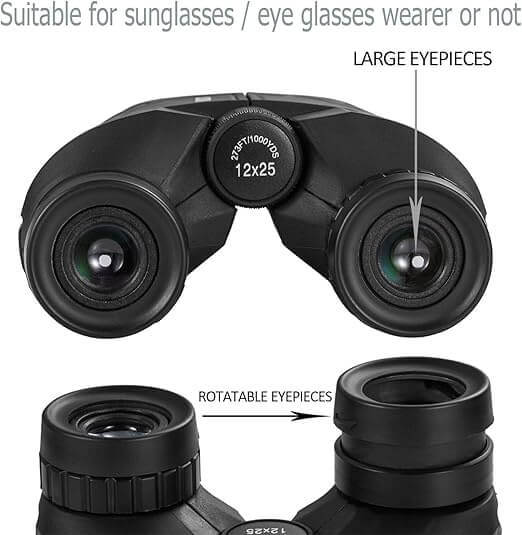 🔥Hot Sale 50% OFF! Occer 12x25 Compact Binoculars for Adults and Kids