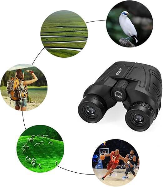 🔥Hot Sale 50% OFF! Occer 12x25 Compact Binoculars for Adults and Kids