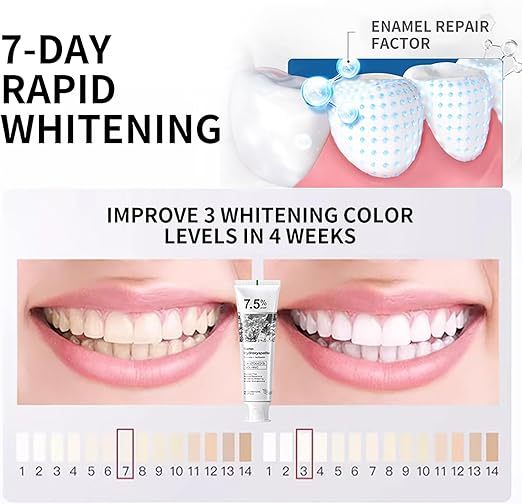 7.5% Hydroxyapatite Toothpaste for Advanced Enamel Protection,Appropriate for Sensitive Teeth,Gentle and Effective Formula,Fresh Mint,4.23 oz