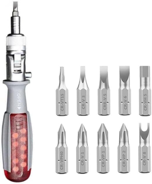 🔥HOT SALE 🔥10 in 1 Multi-Angle Ratchet Screwdriver