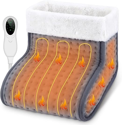 Under-desk foot warmer – Unisex electric foot pad featuring 10 temperature settings and 3 timer options, with automatic shut-off function. Machine washable. Ideal for home and office use as a winter Christmas gift.