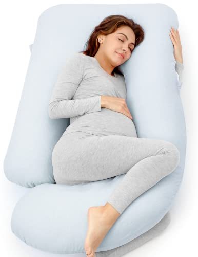 Gratitude Season! Maternity Pillow, U-Shaped Full-Body Pregnancy Pillow with Removable Pillowcase - Provides back, leg, abdominal, and hip support for expectant mothers.