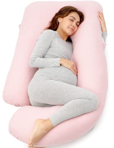 Gratitude Season! Maternity Pillow, U-Shaped Full-Body Pregnancy Pillow with Removable Pillowcase - Provides back, leg, abdominal, and hip support for expectant mothers.