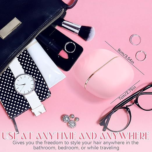 💥💥💥 Limited Time 50% Off 💥💥💥 Mini Hair Straightener, Portable Electric Straightening Comb 30-Second Rapid Heating, Rechargeable Thermal Comb Travel Wireless Straightening Comb