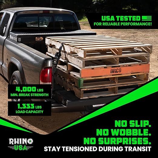 ⏰⏰⏰Last chance to grab a bargain! ⏰⏰⏰Self-locking ratchet straps  - Patented heavy-duty cargo straps maintain tension even when loads shift - Ideal for motorcycles, ATVs, UTVs, trucks, general cargo, and more