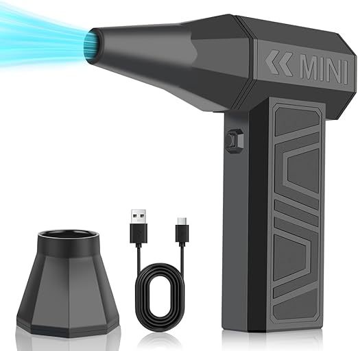 🔥🔥🔥Thanksgiving Giveaway Season🔥🔥🔥 High-Speed Brushless Mini Portable Fan with Turbo Fan Blower Outdoor Handheld Cordless Hair Dryer