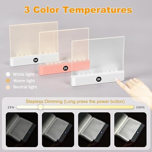 🔥 Flash Sale | Top Sellers Now 50% Off 🔥 Rechargeable Transparent LED Tablet Reading Light