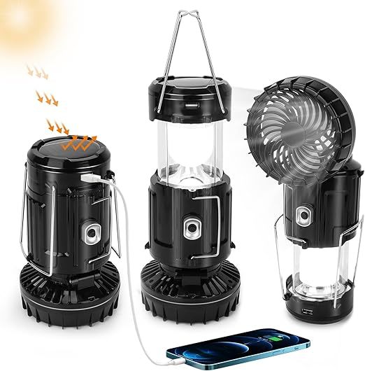 💥💥💥 Limited-Time 50% Off Max! Solar Camping Light Strip with Fan 💥💥💥