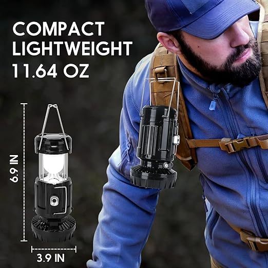 💥💥💥 Limited-Time 50% Off Max! Solar Camping Light Strip with Fan 💥💥💥