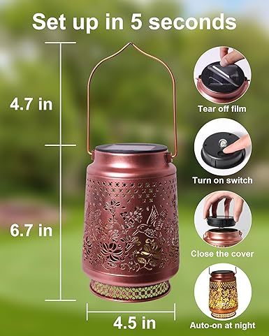 ⭐⭐⭐Christmas Gift Recommendation: Hummingbird-Shaped Solar Lantern⭐⭐⭐