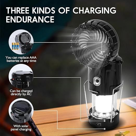 💥💥💥 Limited-Time 50% Off Max! Solar Camping Light Strip with Fan 💥💥💥