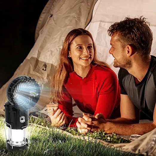 💥💥💥 Limited-Time 50% Off Max! Solar Camping Light Strip with Fan 💥💥💥