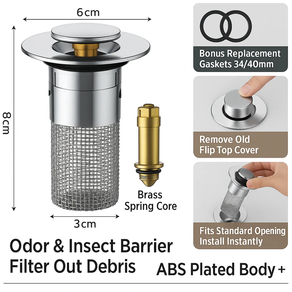 🔥🔥🔥 Limited Time 50% Off Universal Sink Stopper🔥🔥🔥