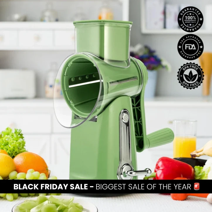 🔥 Flash Sale | Top Sellers Now 50% Off 🔥 5-in-1 Rotating Cheese Grater/Vegetable Slicer