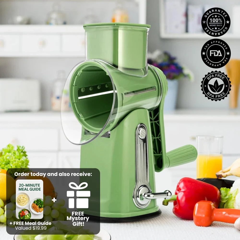 🔥 Flash Sale | Top Sellers Now 50% Off 🔥 5-in-1 Rotating Cheese Grater/Vegetable Slicer
