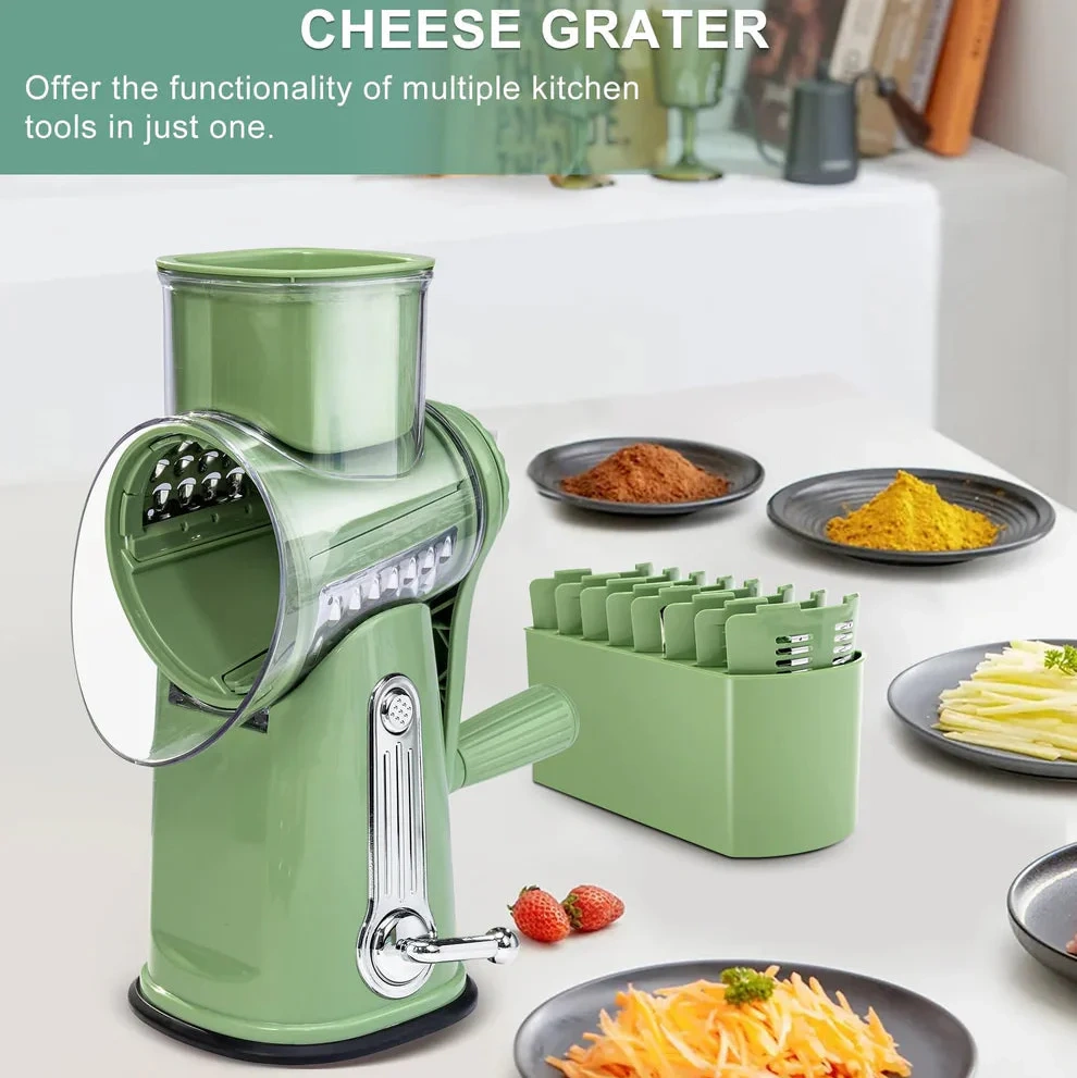 🔥 Flash Sale | Top Sellers Now 50% Off 🔥 5-in-1 Rotating Cheese Grater/Vegetable Slicer