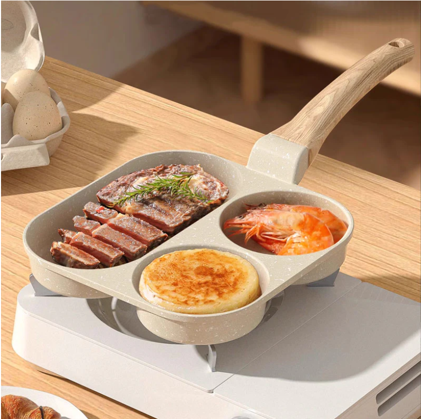 🔥 Flash Sale | Top Sellers Now 50% Off 🔥 3-in-1 Breakfast Pan – Non-Stick