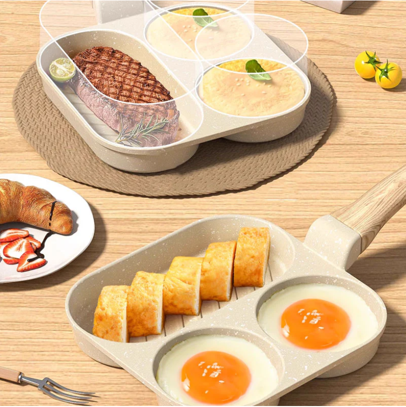 🔥 Flash Sale | Top Sellers Now 50% Off 🔥 3-in-1 Breakfast Pan – Non-Stick