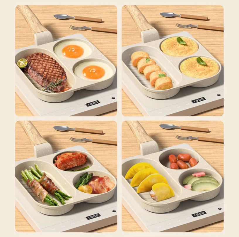🔥 Flash Sale | Top Sellers Now 50% Off 🔥 3-in-1 Breakfast Pan – Non-Stick