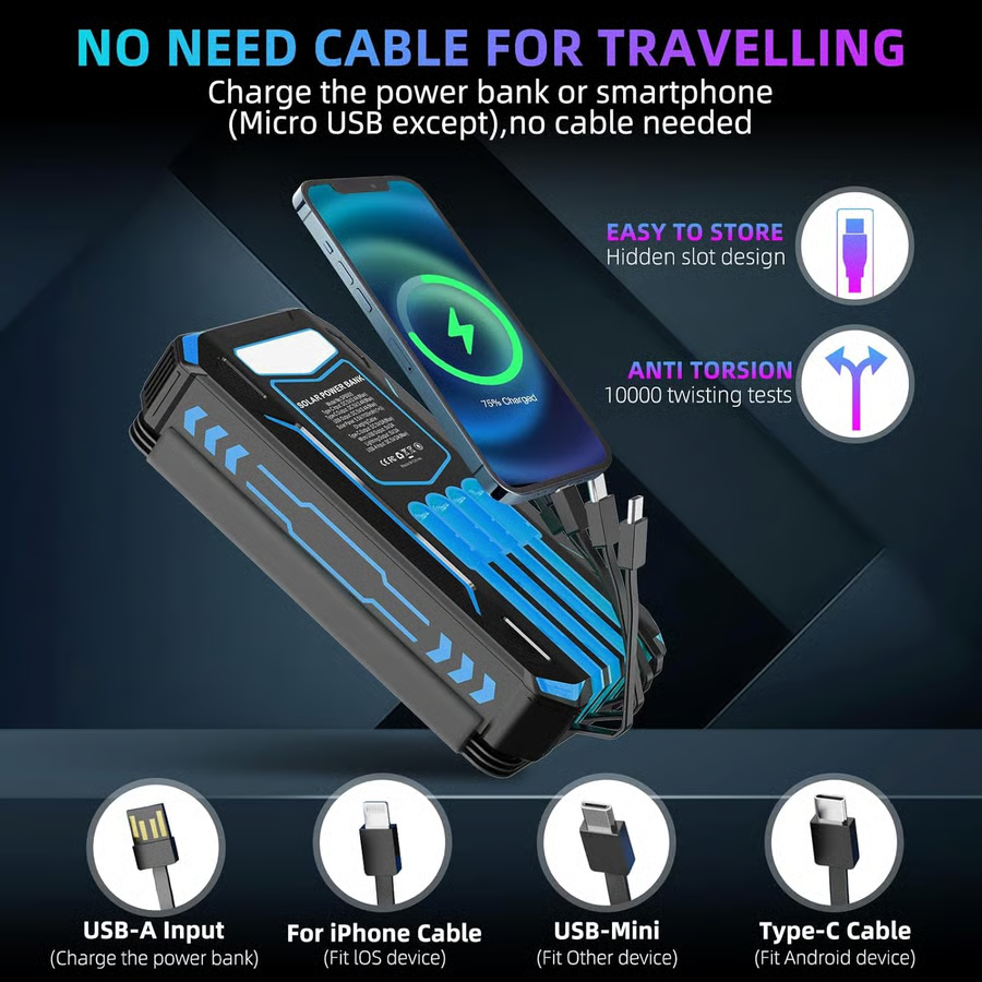 🔥 Flash Sale | Top Sellers Now 50% Off 🔥 Outdoor Foldable Solar-Powered High-Capacity Charger & Portable Power Bank