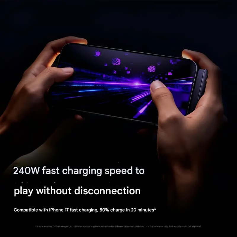 🔥 Flash Sale | Top Sellers Now 50% Off 🔥 240W Braided Fast Charging Cable with Built-in Phone Stand