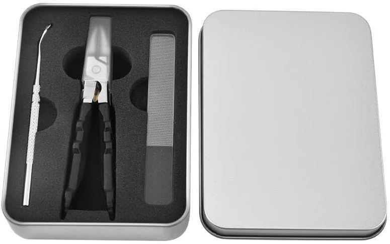 🔥 Flash Sale | Top Sellers Now 50% Off 🔥 Black Non-Slip Handle Gear Lock Nail Clipper Set