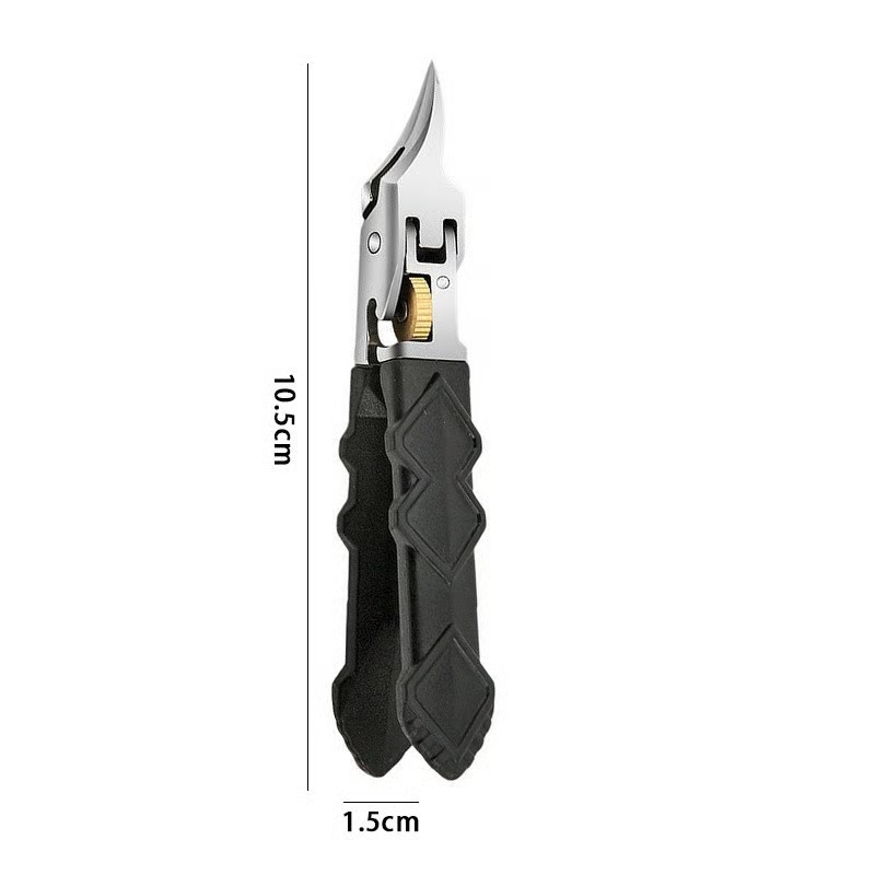 🔥 Flash Sale | Top Sellers Now 50% Off 🔥 Black Non-Slip Handle Gear Lock Nail Clipper Set