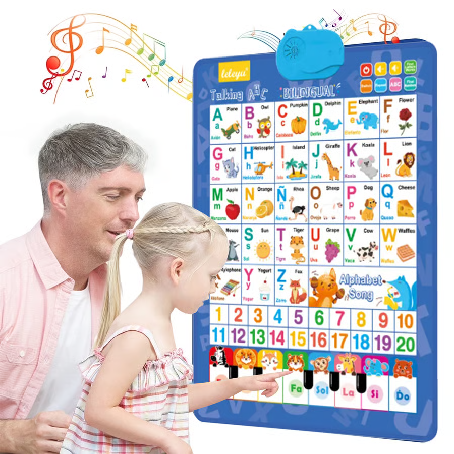 🔥 Flash Sale | Top Sellers Now 50% Off 🔥 English-Edged Audio Wall Chart Educational Toy - Fun Early Learning Audio Wall Chart for Kids