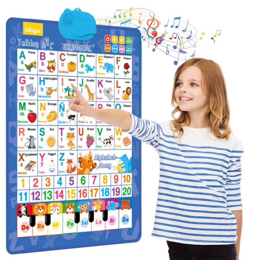 🔥 Flash Sale | Top Sellers Now 50% Off 🔥 English-Edged Audio Wall Chart Educational Toy - Fun Early Learning Audio Wall Chart for Kids