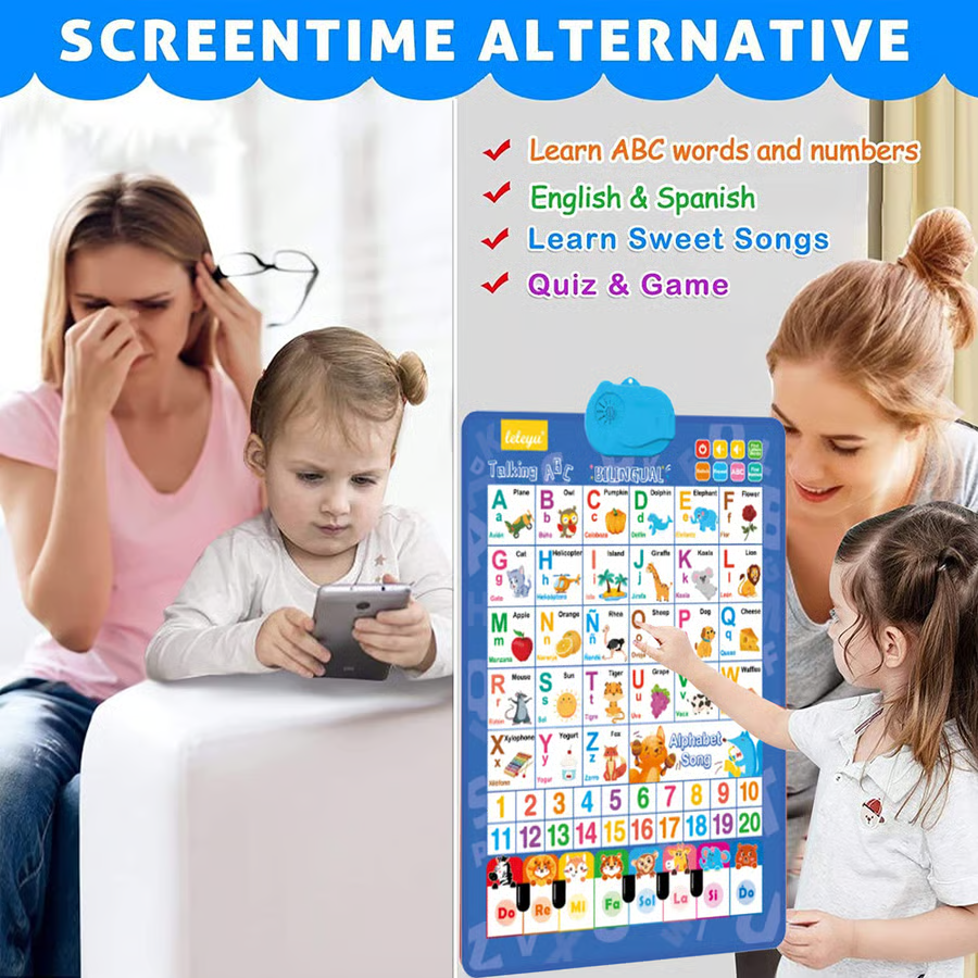 🔥 Flash Sale | Top Sellers Now 50% Off 🔥 English-Edged Audio Wall Chart Educational Toy - Fun Early Learning Audio Wall Chart for Kids