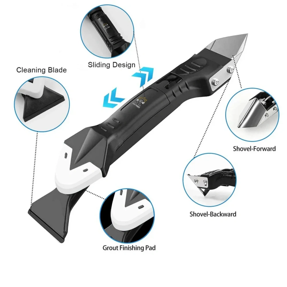 🔥Hot Seller | Low Stock Alert🔥 3-in-1 Stainless Steel Caulking Tool Set