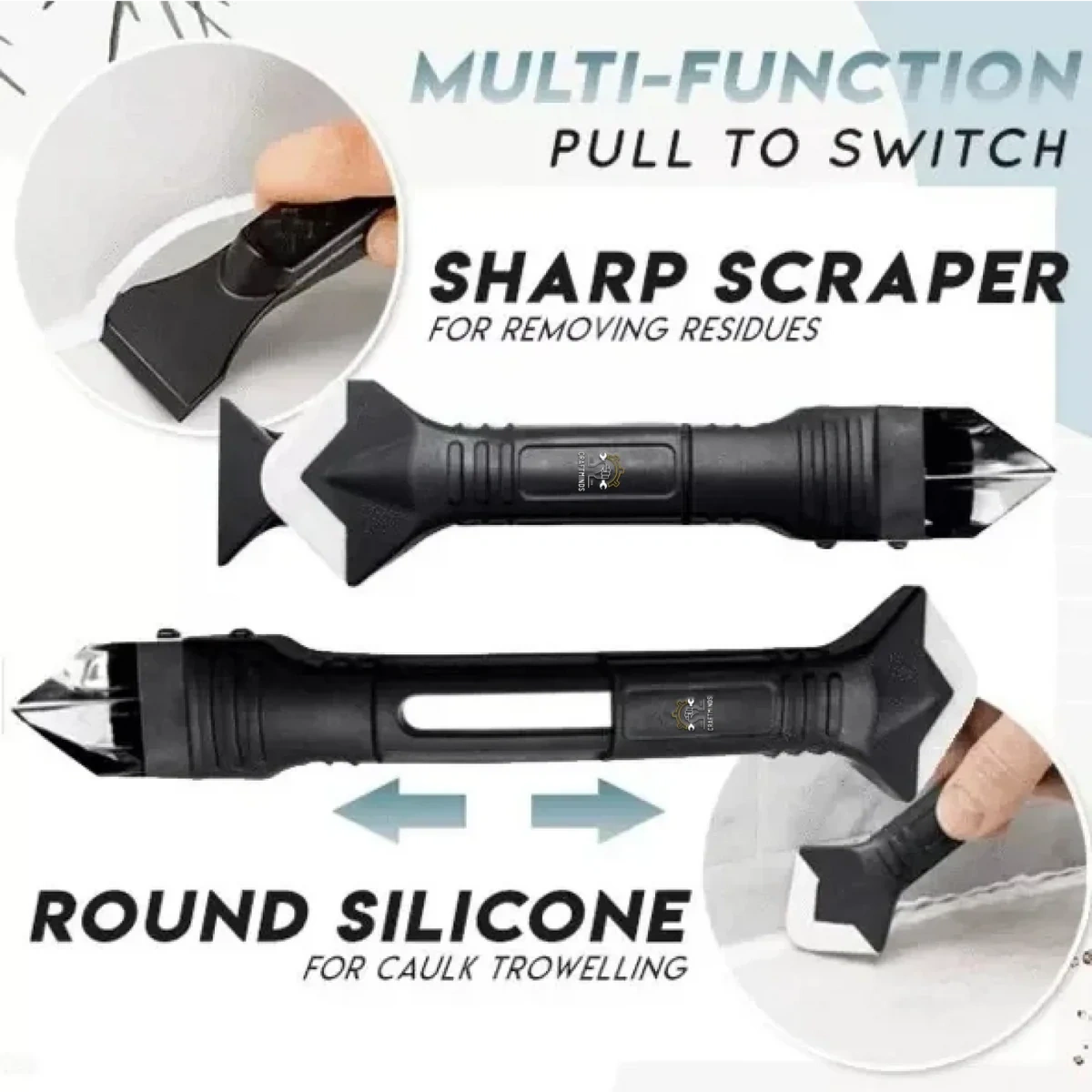 🔥Hot Seller | Low Stock Alert🔥 3-in-1 Stainless Steel Caulking Tool Set