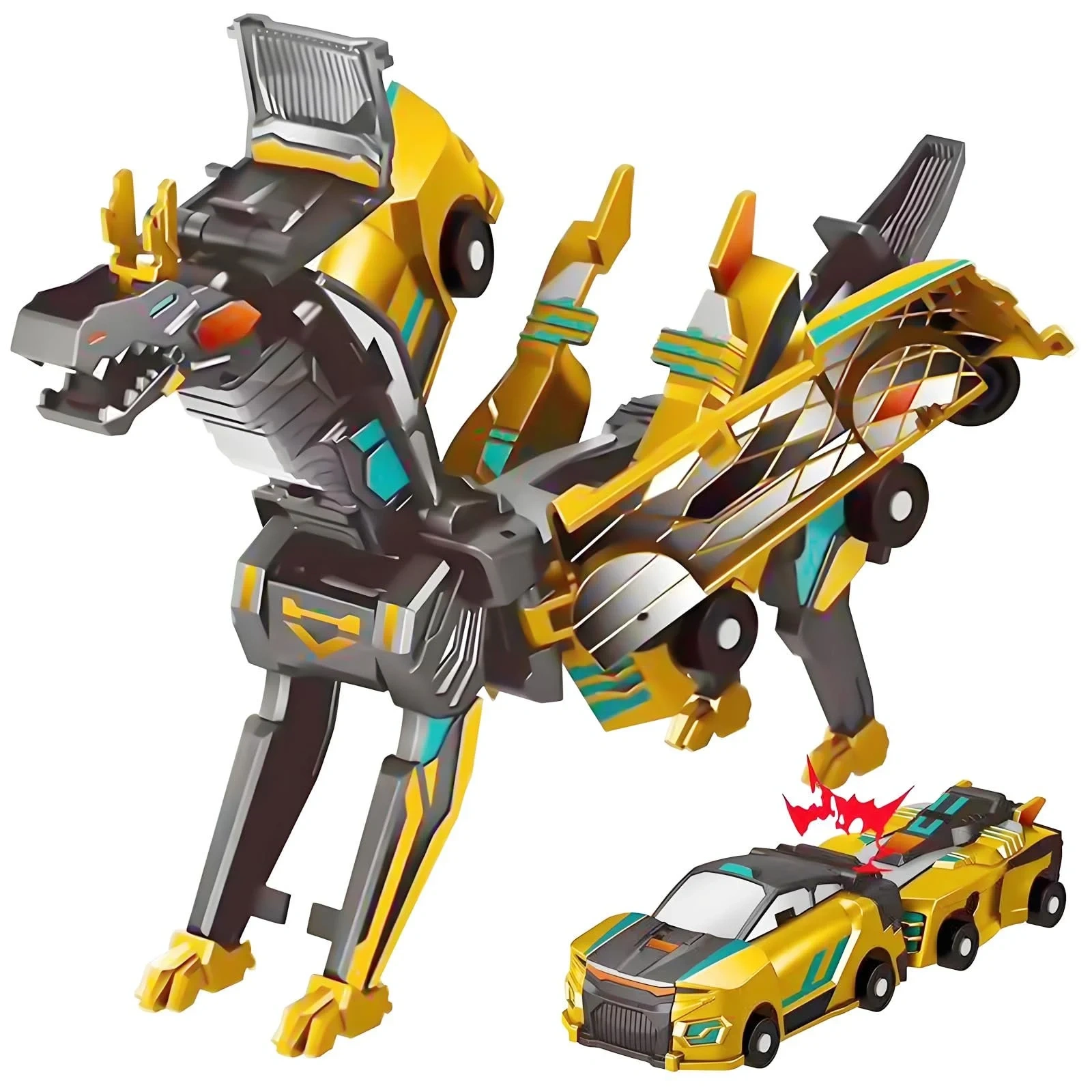 2026 New product 💥 Collision Transforming Dinosaur Car Toy 3706234 Sale price