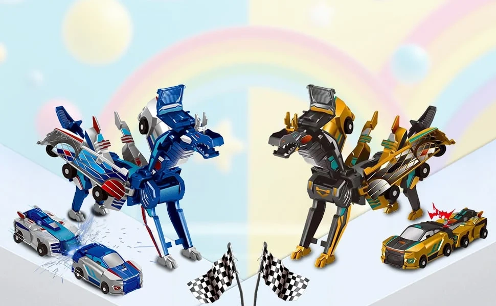 2026 New product 💥 Collision Transforming Dinosaur Car Toy 3706234 Sale price
