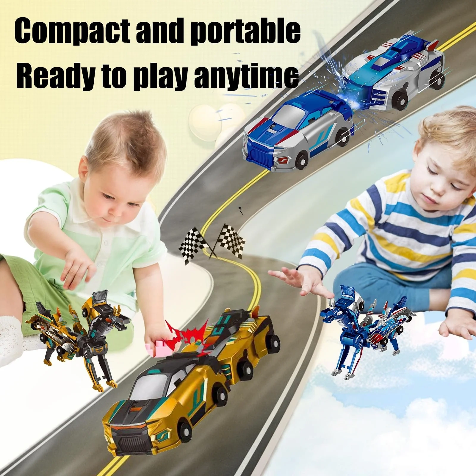 2026 New product 💥 Collision Transforming Dinosaur Car Toy 3706234 Sale price