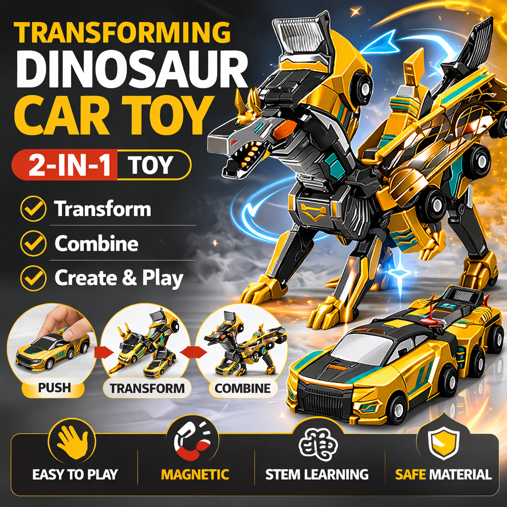 2026 New product 💥 Collision Transforming Dinosaur Car Toy 3706234 Sale price