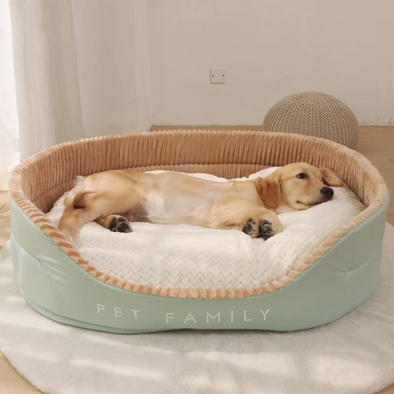 Large Dog Bed Padded Cushion for Small Big Dogs Sleeping Beds Pet Houses for Cats Soft Durable Mattress Removable Dog Products